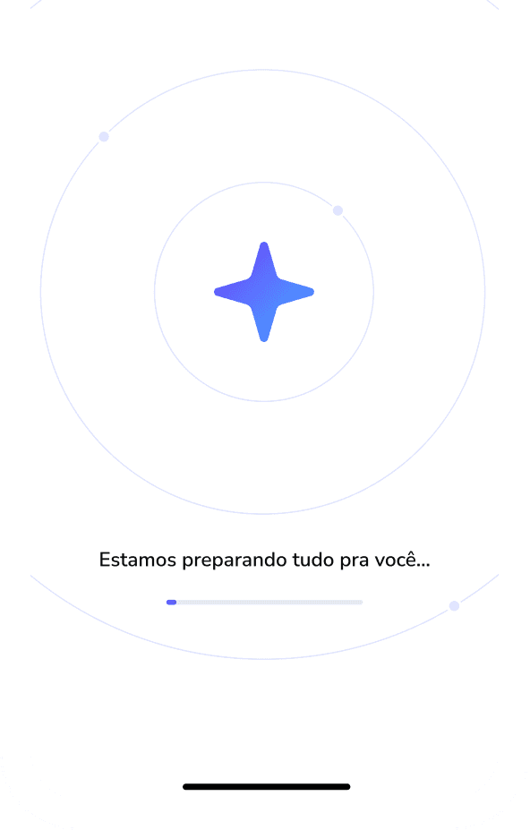 Tela de carregamento do app